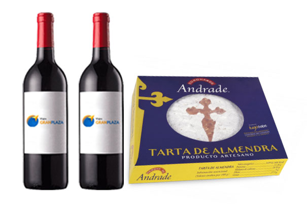 vino y tarta